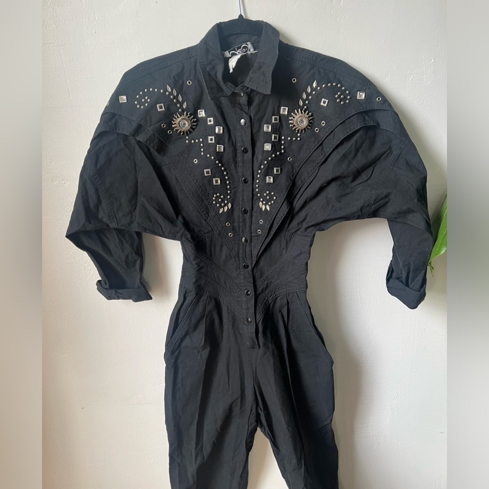 Vintage 80s Bejeweled Jumpsuit